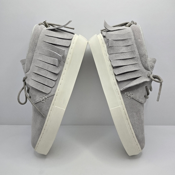 clear weather | one o one light grey suede low-top chukka sneakers | MENS 9.5 - Picture 6 of 11